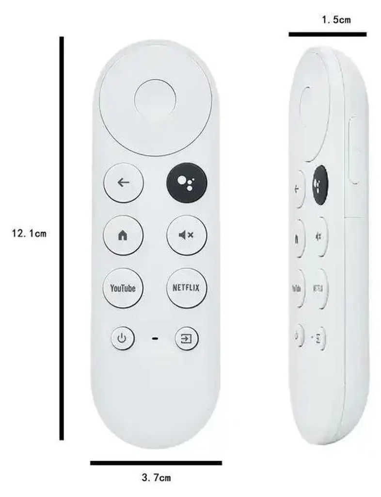 Télécommande de remplacement Google Chromecast G9N9N blanche Bluetooth