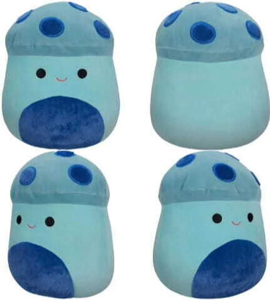 Peluche Squishmallows Champignon Bleu Coussin de Voyage