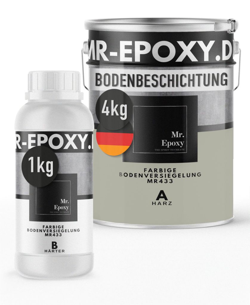 Mr. Epoxy Epoxidharz Bodenbeschichtung (5 kg, RAL 7032 Produktbild 