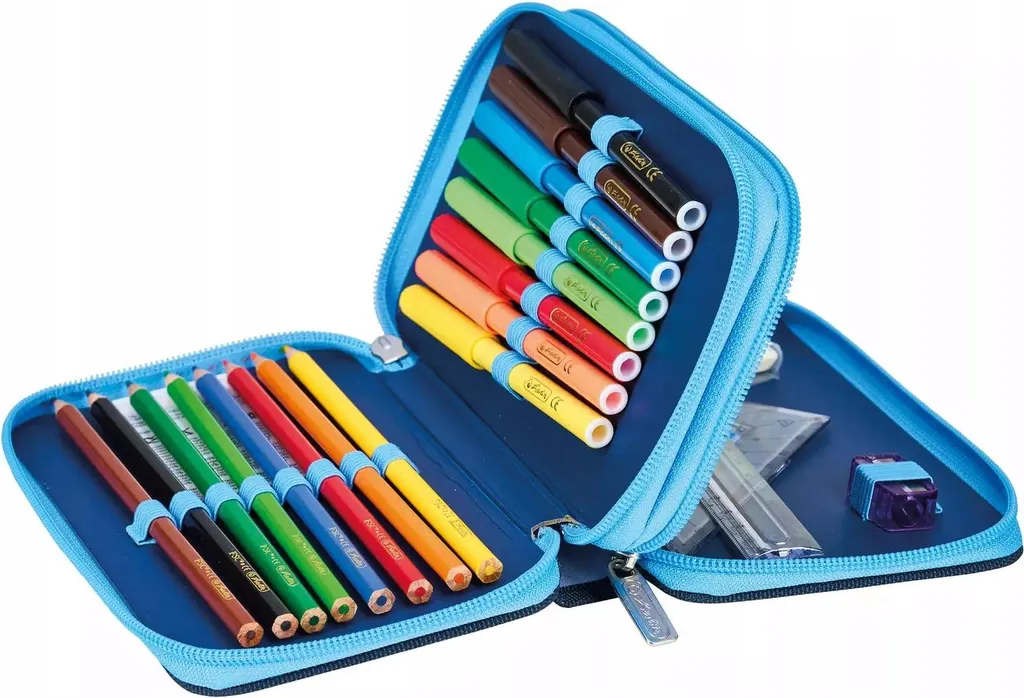Trousse Herlitz Cosmic Explorer 23 Pièces avec Double Compartiment