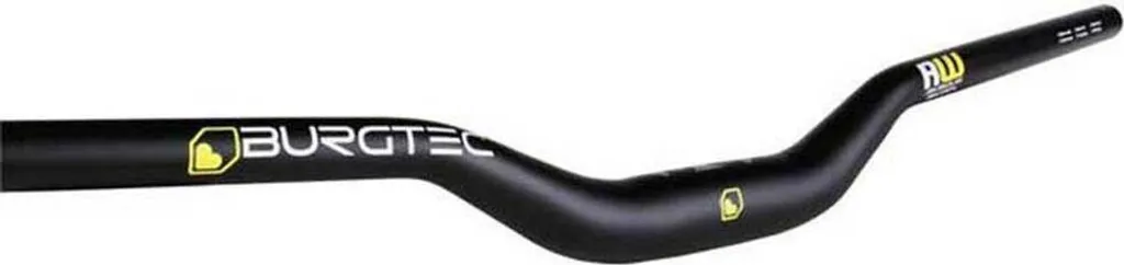 Guidon Burgtec Ride Wide Alu Argent Rise 38mm Largeur 800mm Fixation 35mm