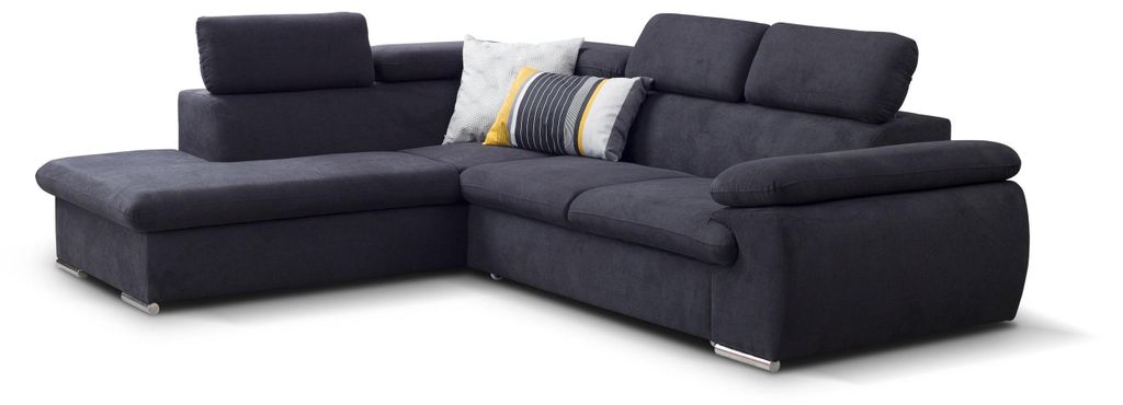 Masseno Ecksofa SACRO mit Schlaffunktion L-Form, Sofa mit Bettkasten, Wohnzimmersofa, Couch, Soffa, Bettsofa, Couchgarnitur- Braun, SORO 24