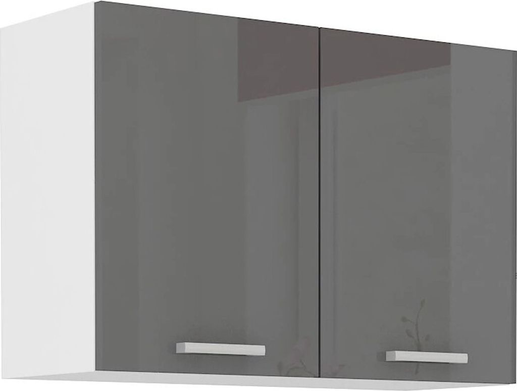 Armoire de cuisine supérieure SAEED – largeur 80 cm, gris / Image du produit 