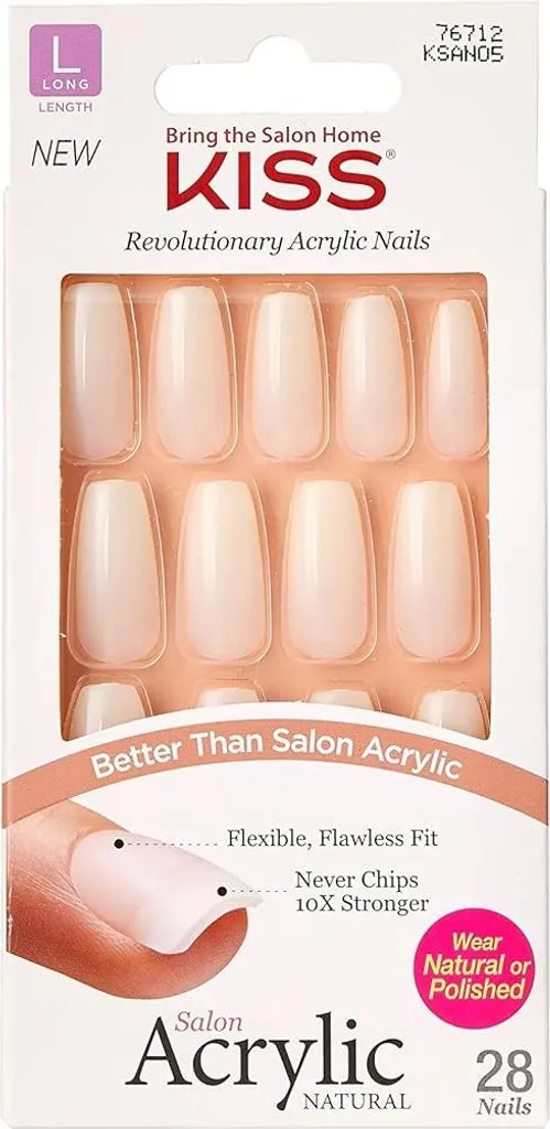 Unghie KISS Salon Acrylic Collezione Naturale - Forza e Bellezza Duratura