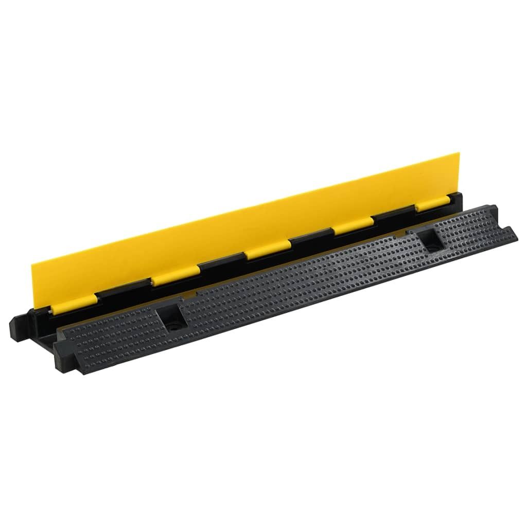vidaXL Ponte per cavi 1 canale in gomma 100 cm Immagine del prodotto 