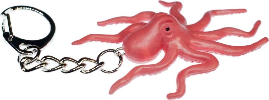 Oktopus Schlüsselanhänger Krake Miniblings Schlüsselring Oktopode Meer rot