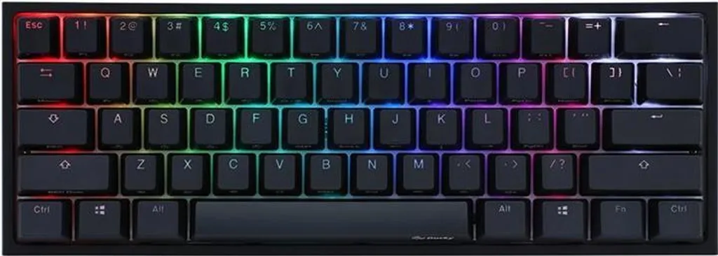 Clavier Ducky One 2 Pro Mini QWERTY Rétro-éclairé Triple Shot PBT Noir