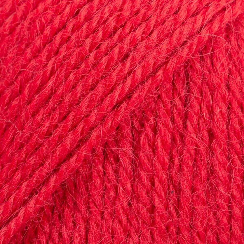 Gocce Alpaca Uni Colour 3620 Rosso Filato per maglieria Immagine del prodotto 