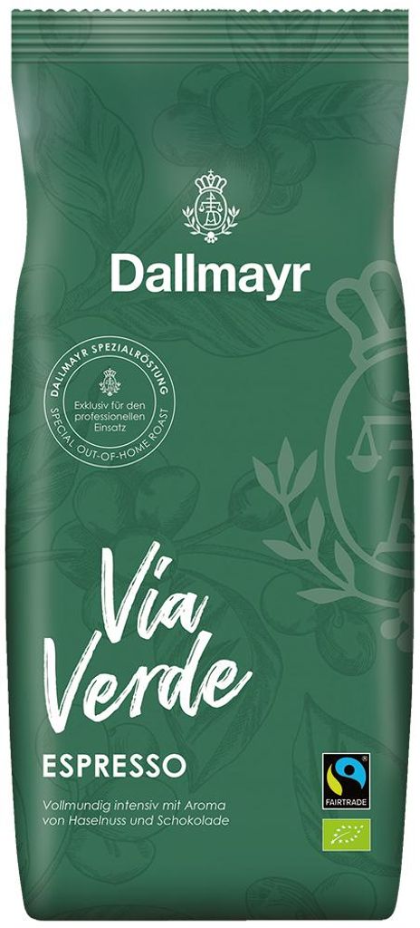 Dallmayr Via Verde Organic Espresso  Fairtrade 1kg Produktbild 