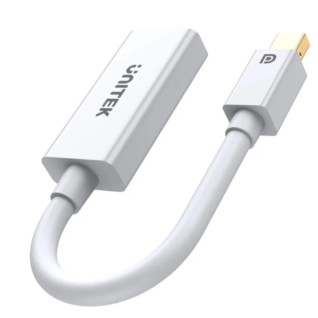 Convertitore Premium Mini DisplayPort a HDMI 4K - Unitek Y-6331 Bianco - 8