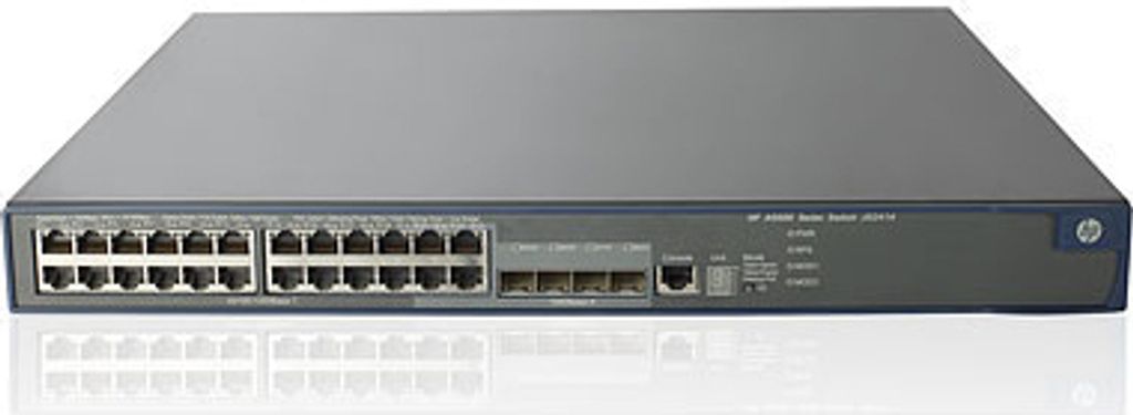 Hewlett Packard Enterprise 5500-24G-PoE+ EI TAA-compliant Switch with 2 Interface Slots