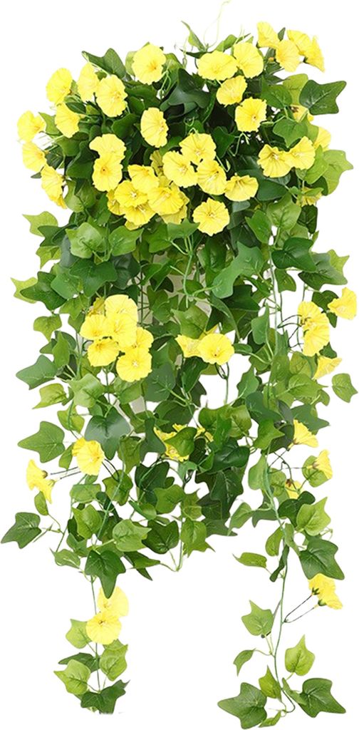 Künstliche Prunkwinde, 44 Köpfe, realistische Petunienblume aus Seide, UV-beständig, für drinnen und draußen, Garten, Hof, Wandbehang, Kunstbl...