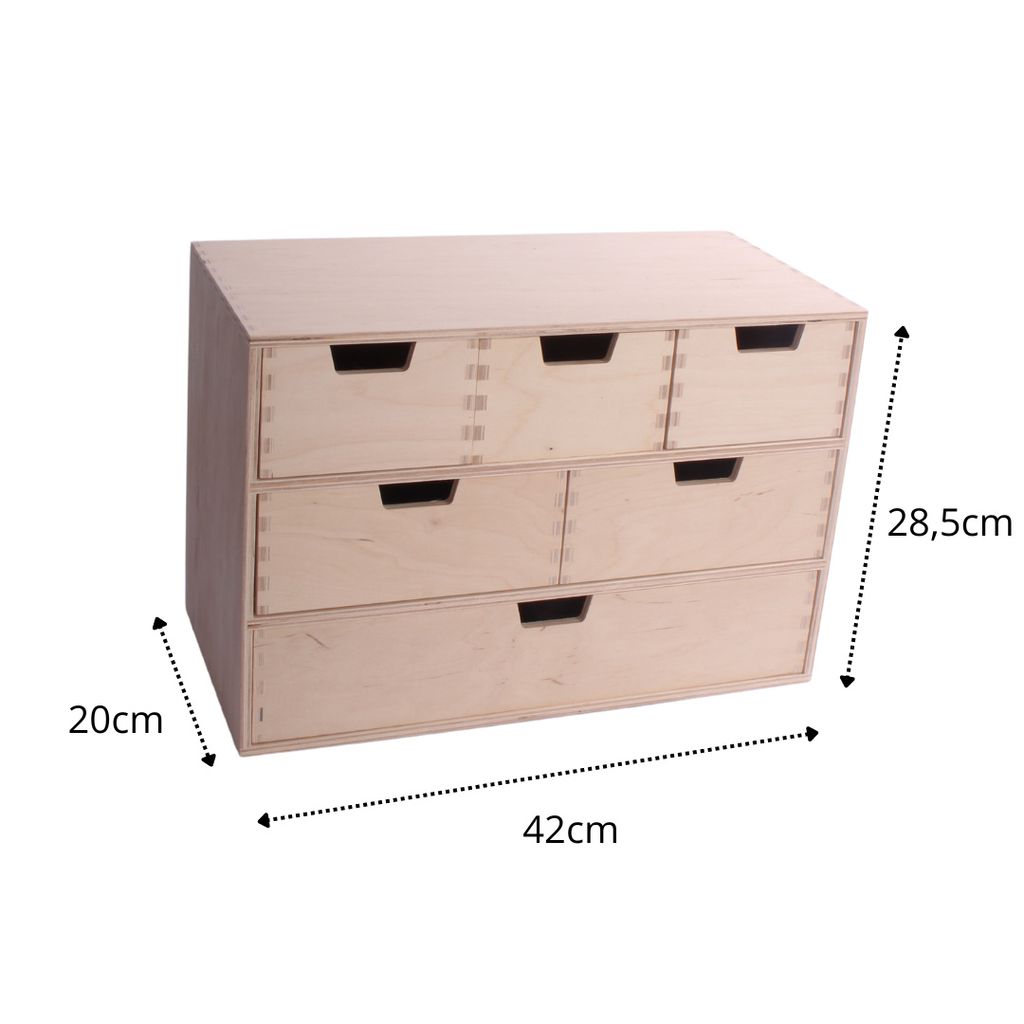 SEVICO Schubladen-Box aus Birken-Sperrholz
