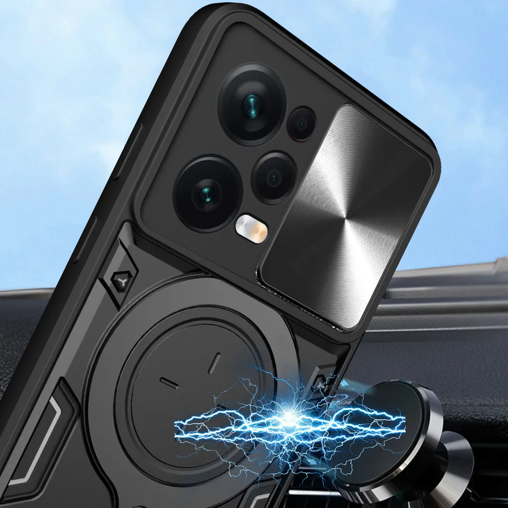 Custodia Xiaomi Redmi Note 12 4G Con Anello Girevole - Protezione