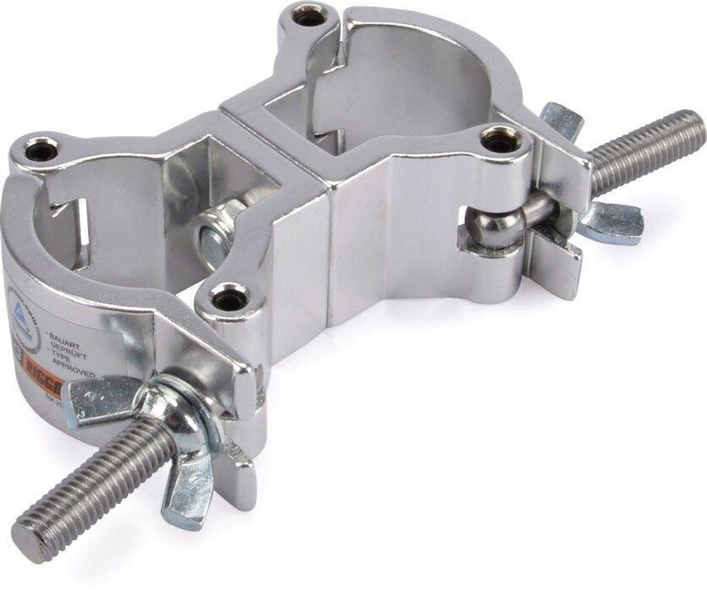 Riggatec Doppelschelle - Swivel Coupler leicht silber bis Produktbild 