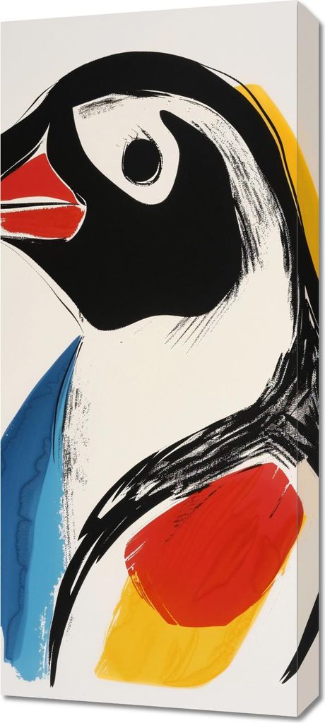 Bild 40x90cm Vogelporträt