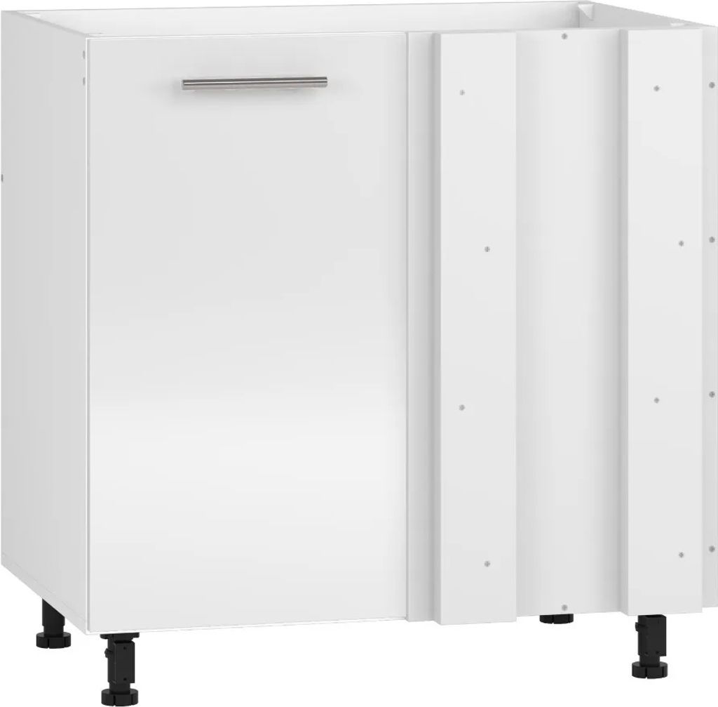 Halmar Eckwaschbecken Küchenschrank Vento DKN-100/82 - Weiss weiss Hochglanz