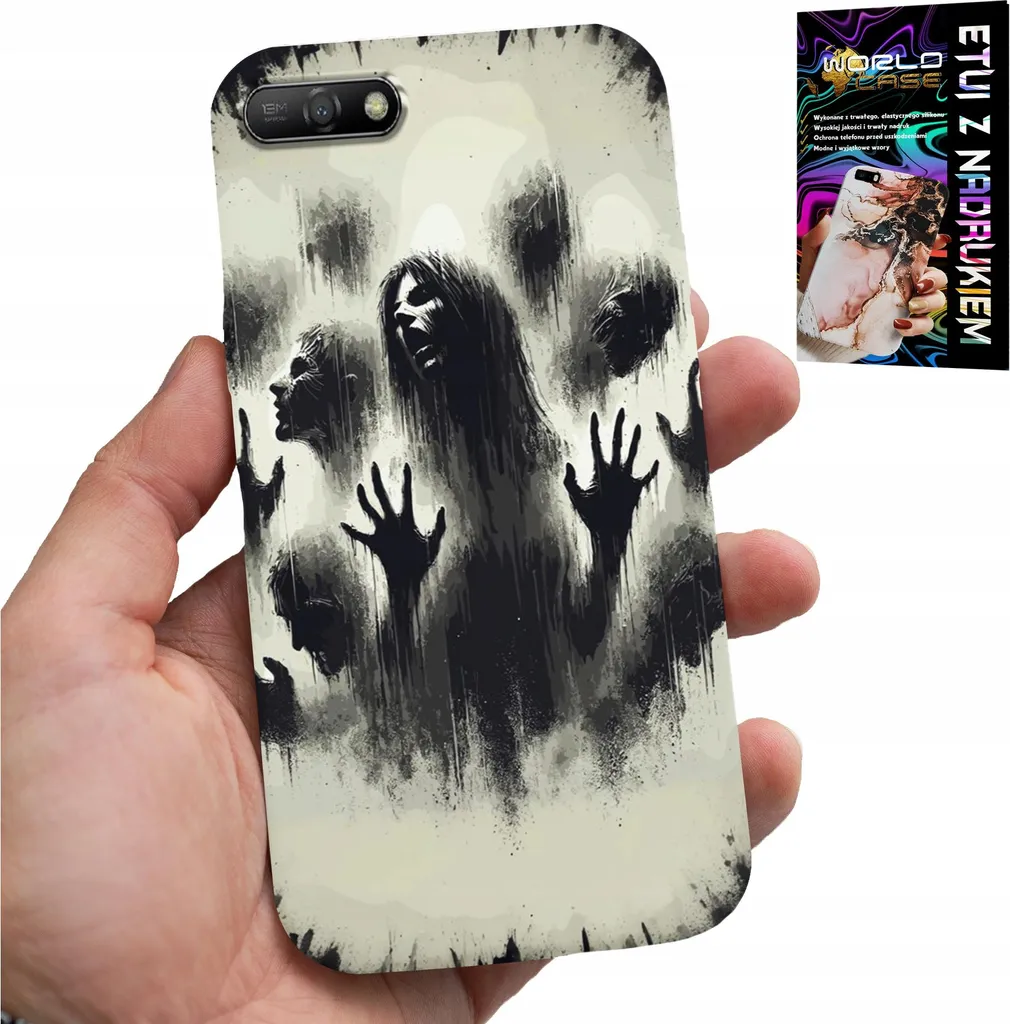 Kit Protezione Huawei Y6 2018: Custodia Antiurto Zombie + Vetro 9H