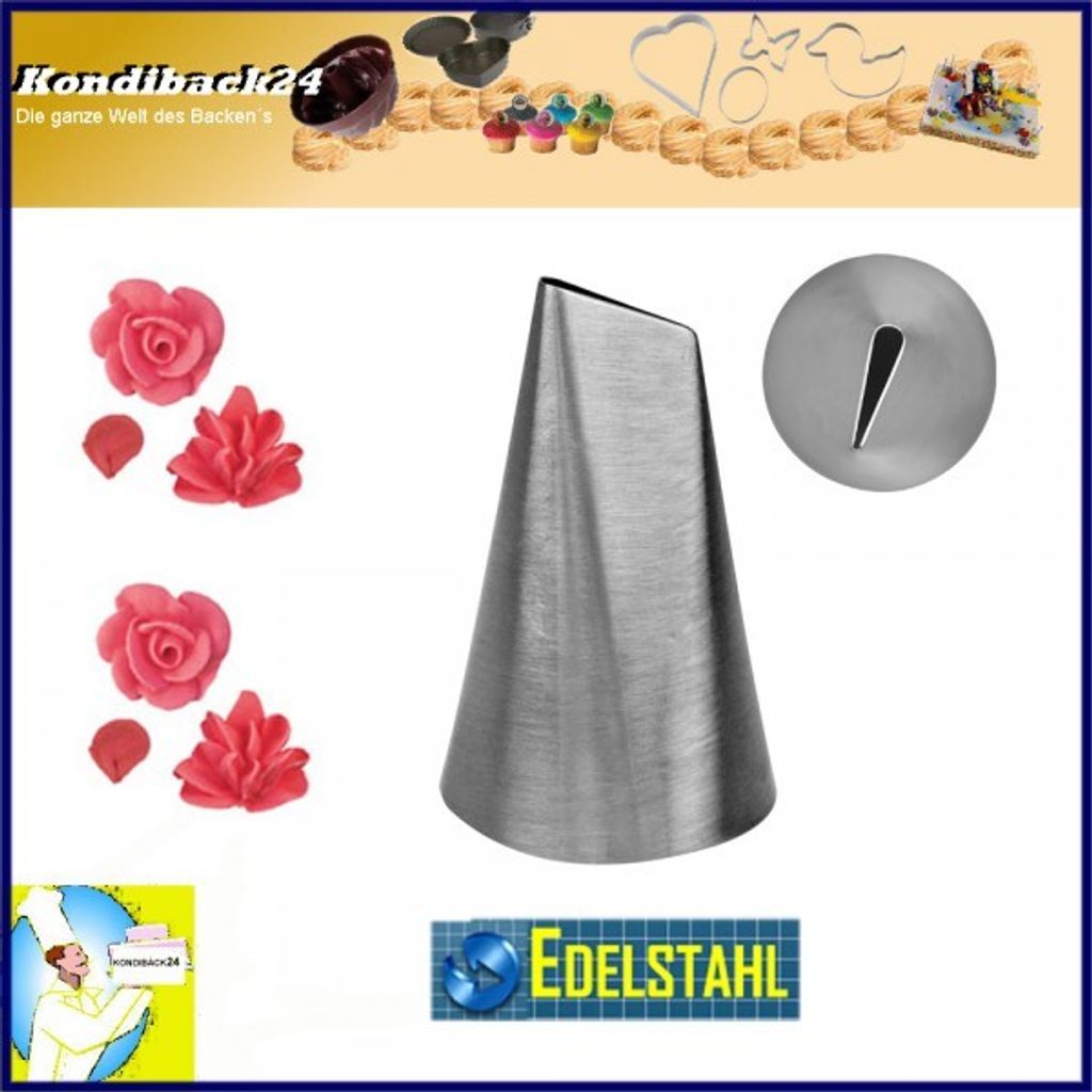 Garniertülle "Blütenblatt groß"