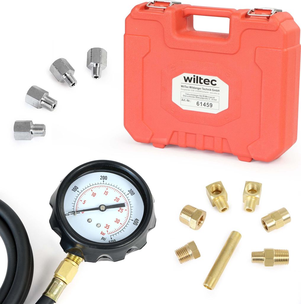 Wiltec Öldruckprüfer 12-teilig, 0-35 bar, Öldruckmesser mit Produktbild 7