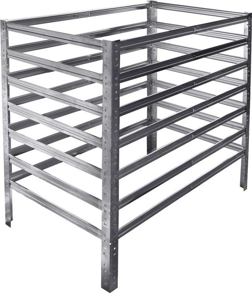 shelfplaza HOME 115x110x100 cm Komposter in verzinkt mit 1265 Liter Volumen