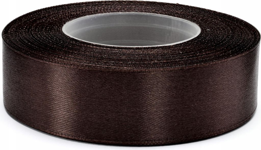 Elegantes Braunes Satinband 6mm - 32m Rolle