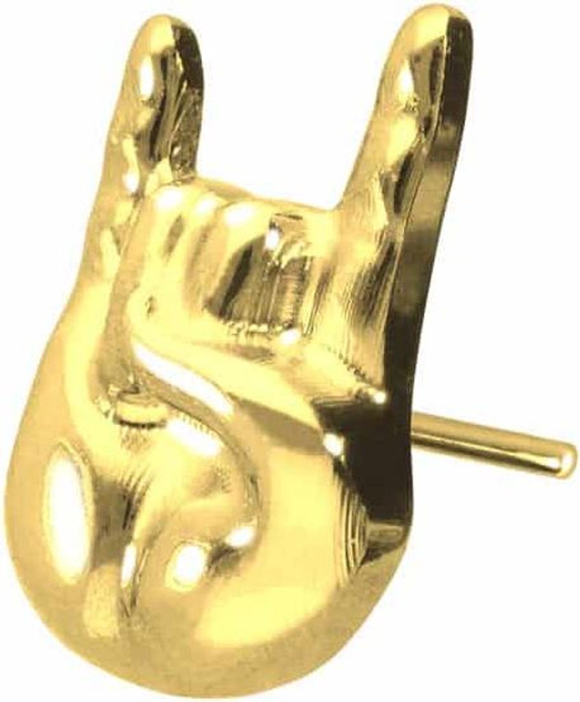 Piercing-Zubehör Titan Aufsatz mit Push Pin ROCK'N' ROLL