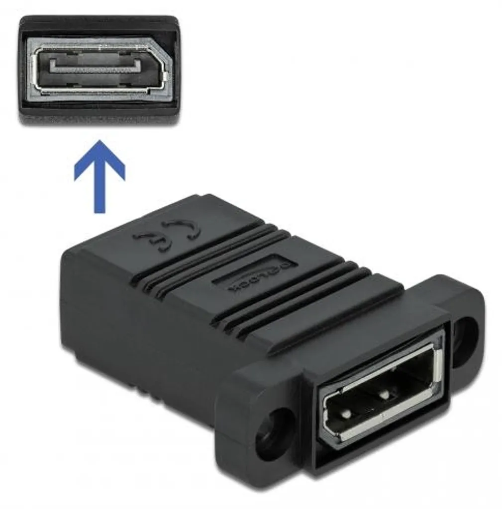 Adaptateur DisplayPort droit Easy 45 haute résolution pour intégration - 2