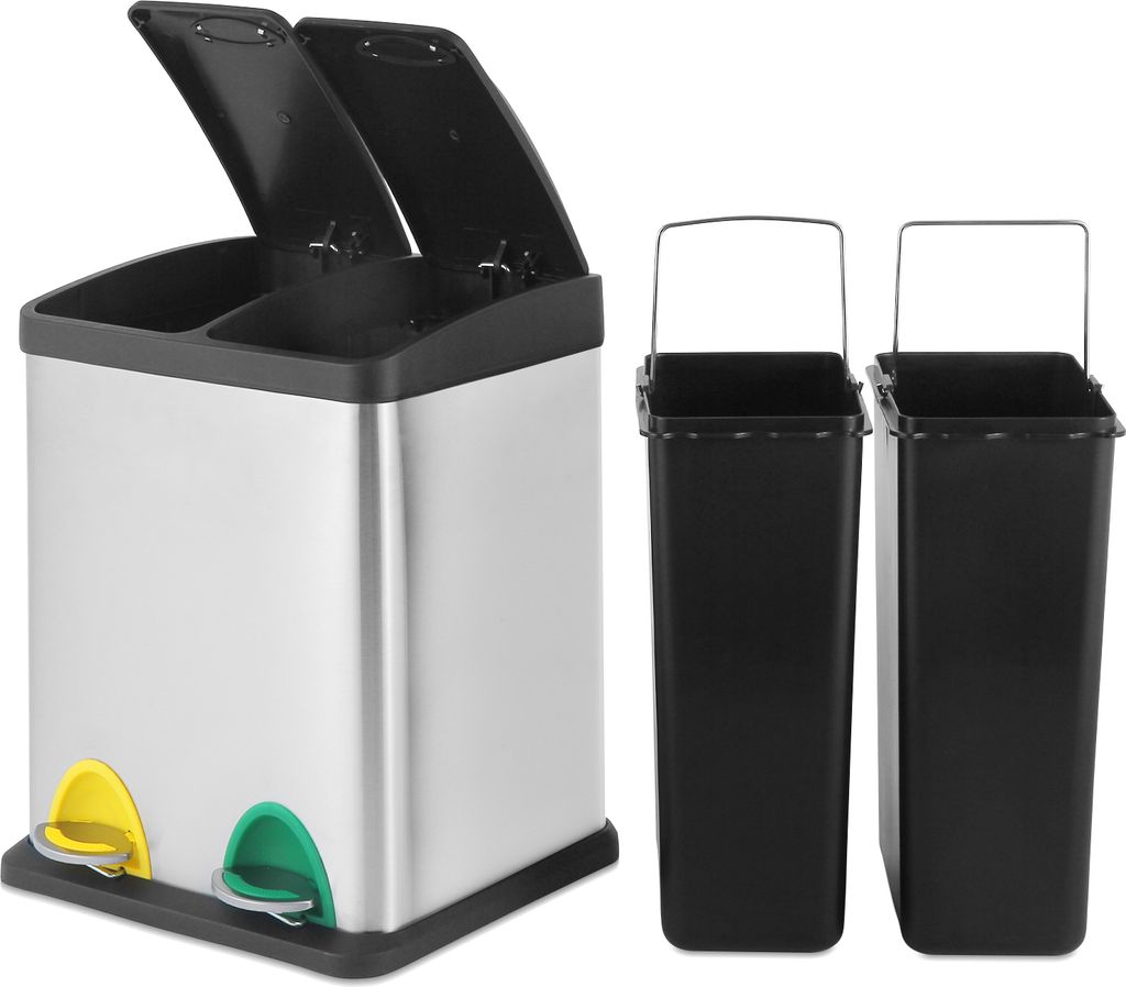 Jago® Abfallbehälter – 16/24/45/60 Liter - 2 oder 3 fächer, Produktbild 7