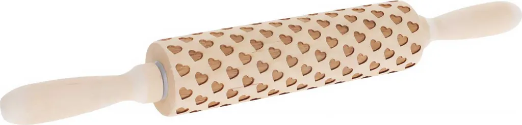 Rullo Pasta Cuori 35 cm - Mattarello Goffrato per Pasticceria Creativa
