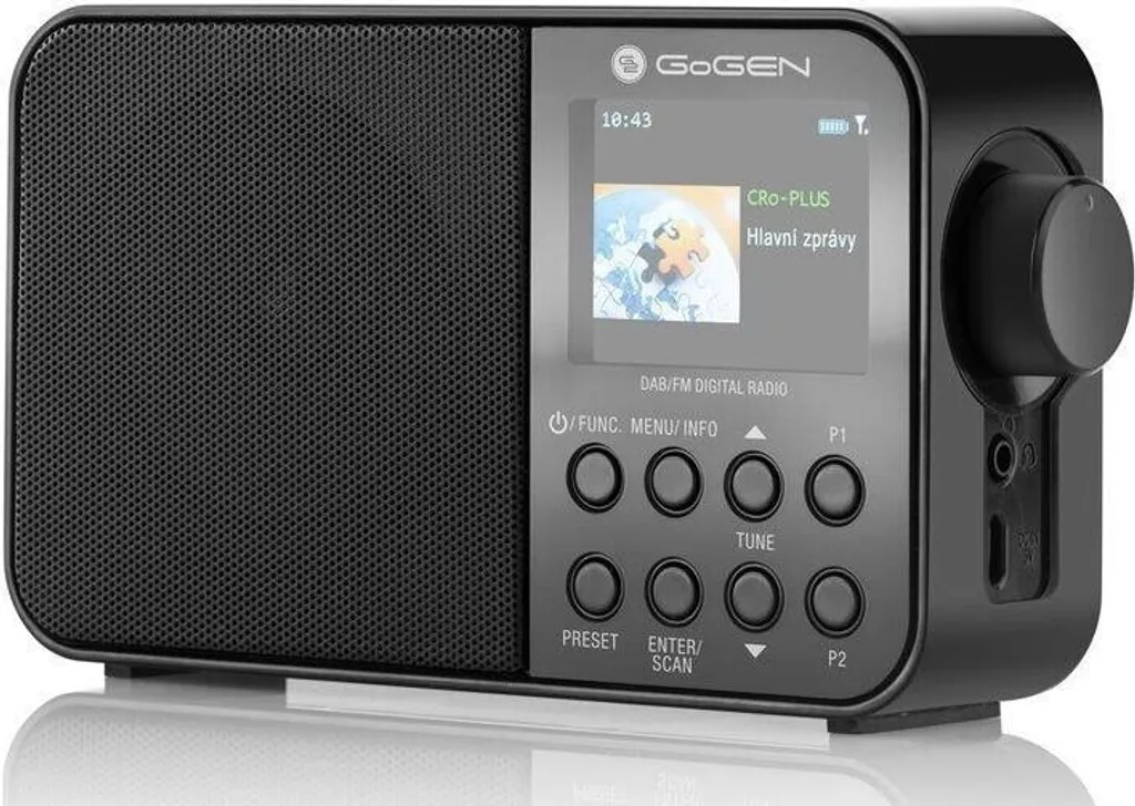 Radio numérique DAB+ Gogen 500 BT C Bluetooth sans grésillements en noir