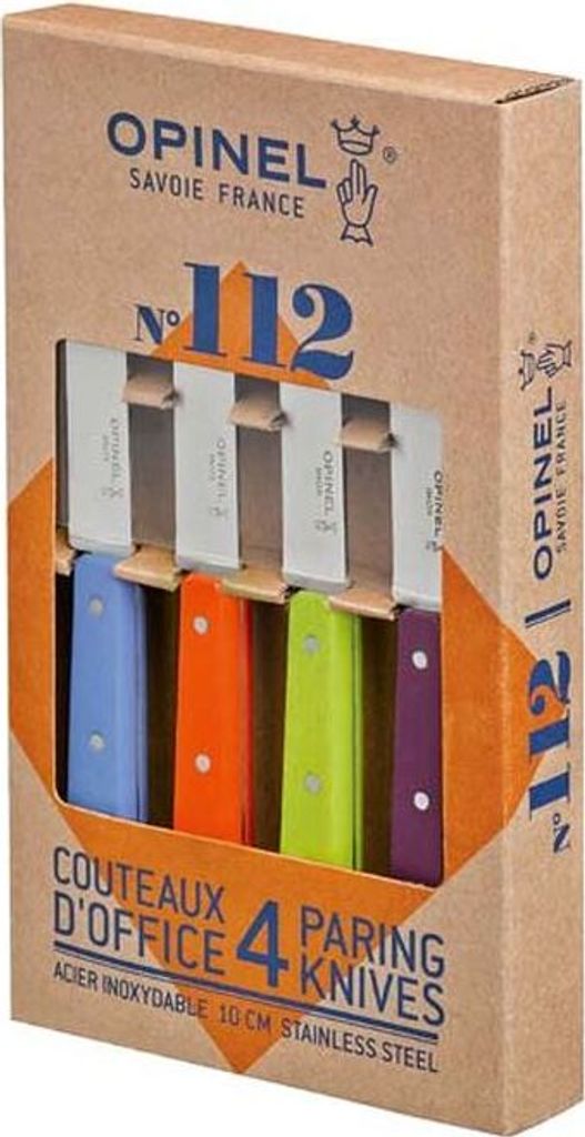 Opinel Küchenmesser-Set No. 112 4-teilig farbig