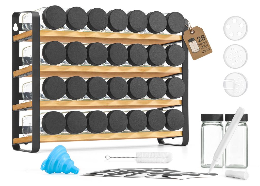 SONGMICS, regál na koření s 28 sklenicemi, organizér Obrázek produktu 