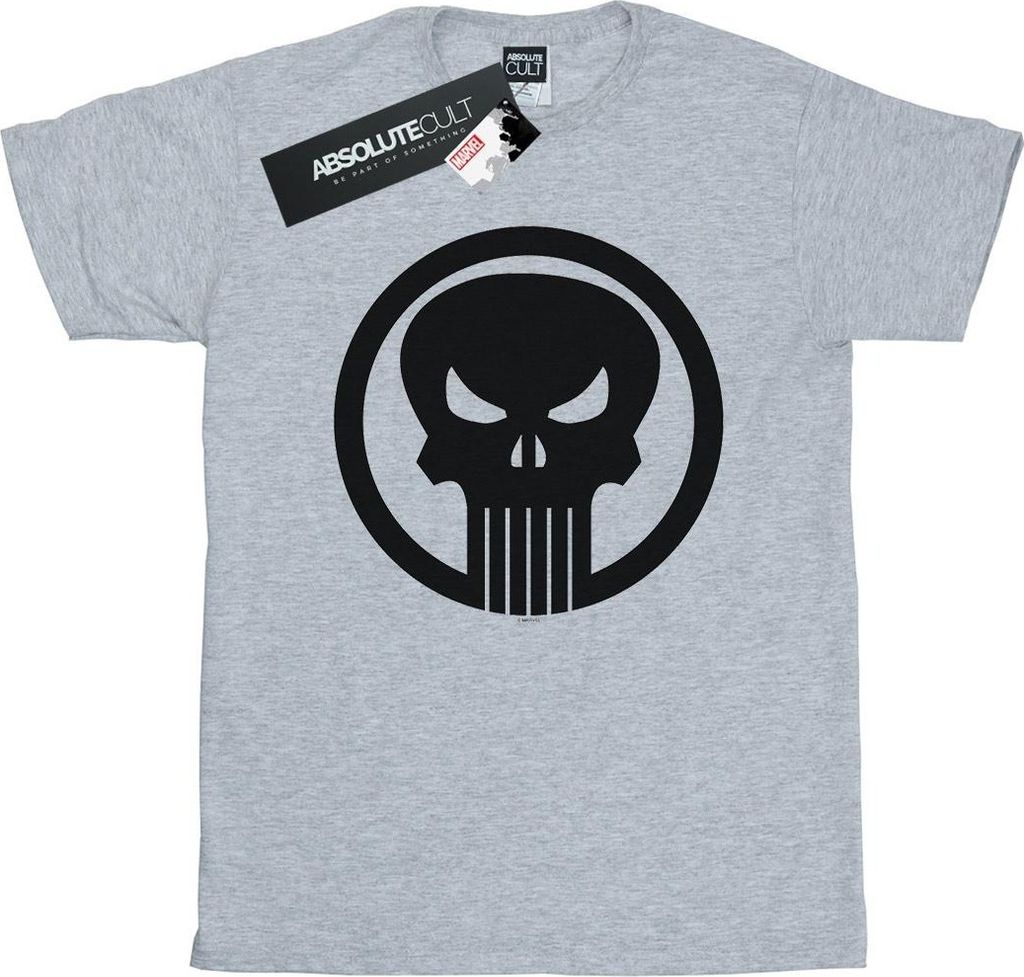 Marvel - "The Punisher Skull Circle" T-Shirt für Herren BI38983 (M) (Grau)