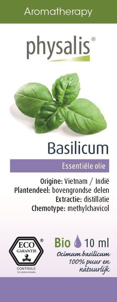 ÄTHERISCHES BASILIKUMÖL (BASILICUM) ECO 10 ml - PHYSALIS