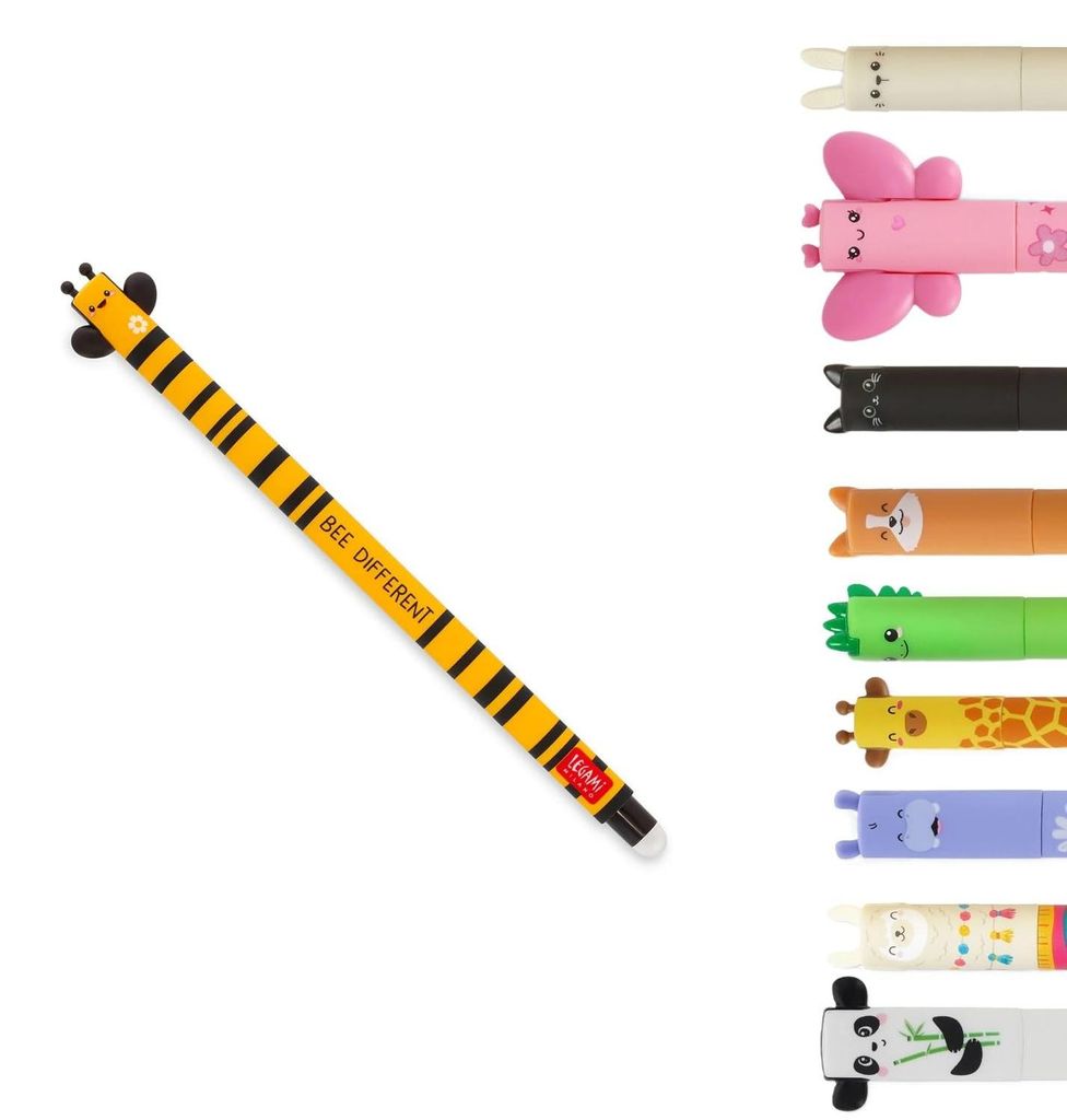 LEGAMI Gelstift Vario Katze | Erstelle dein persönliches Set | radierbare Thermotinte | 0,7 mm Spitze | in vielen verschiedene Motive | inkl. Radi...