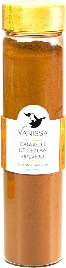 Vanissa -Ceylon-Zimtpulver: Exquisite Gewürzmischung aus Sri Lanka 80 Gramm