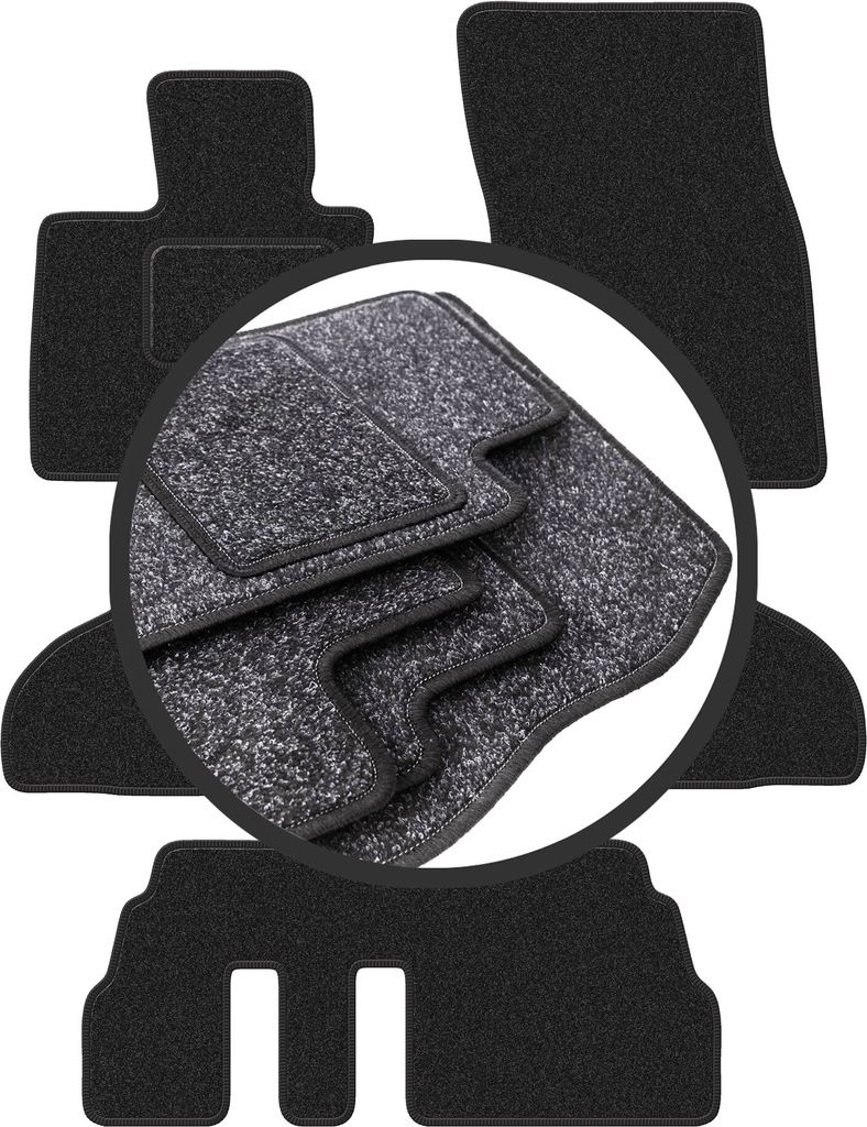 ANTHRA Autofußmatten für: BMW X5 F15 7-Sitzer (2013-)