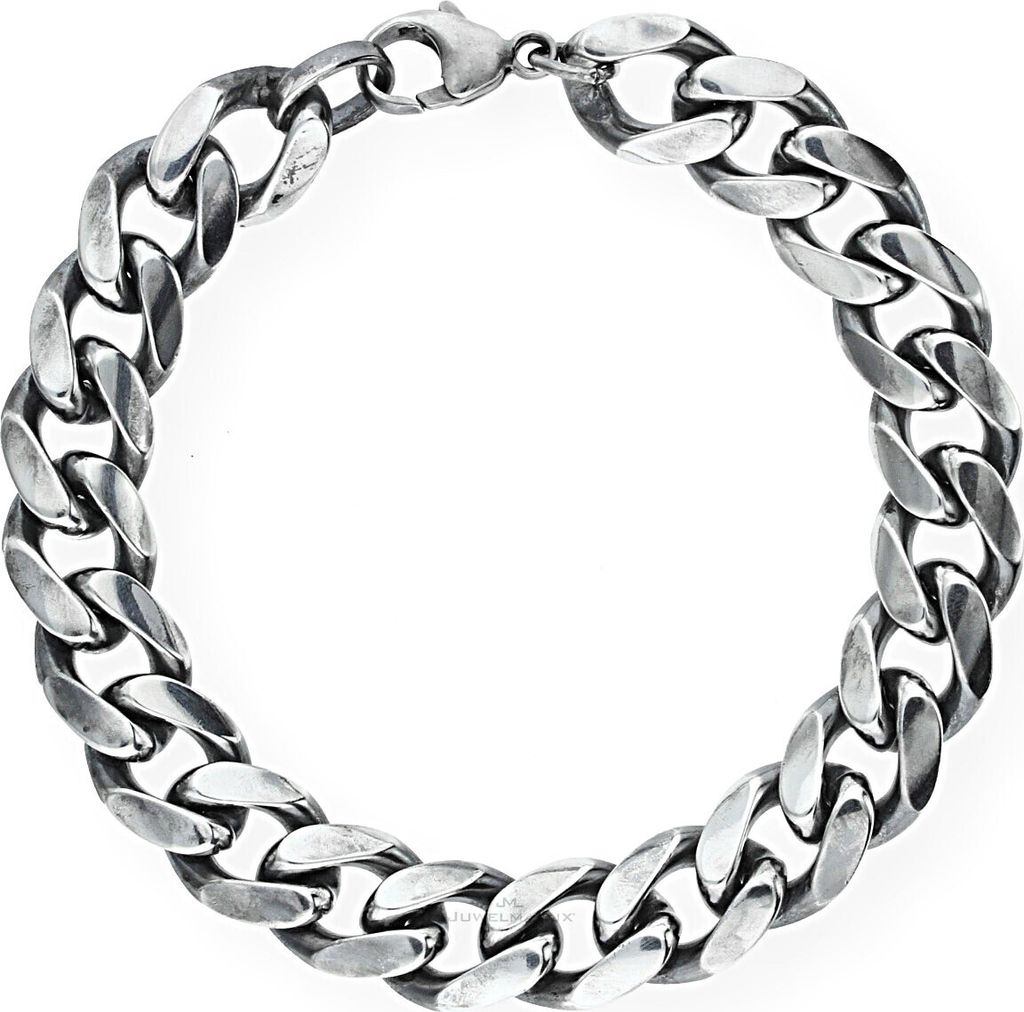 JuwelmaLux Armband massiv Silber 925/000 geschwärzt JL30-03-0530