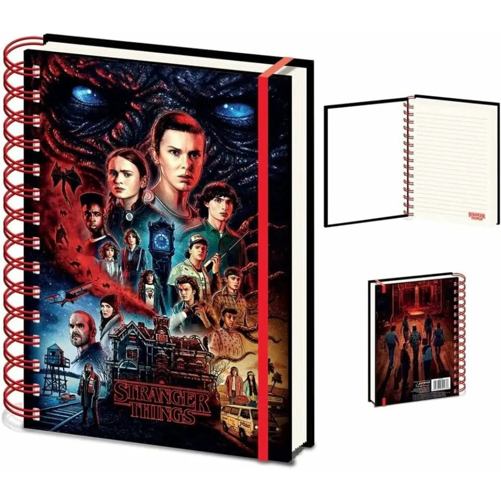 Cahier de Notes Stranger Things A5 - Journal Intime Premium Pyramide