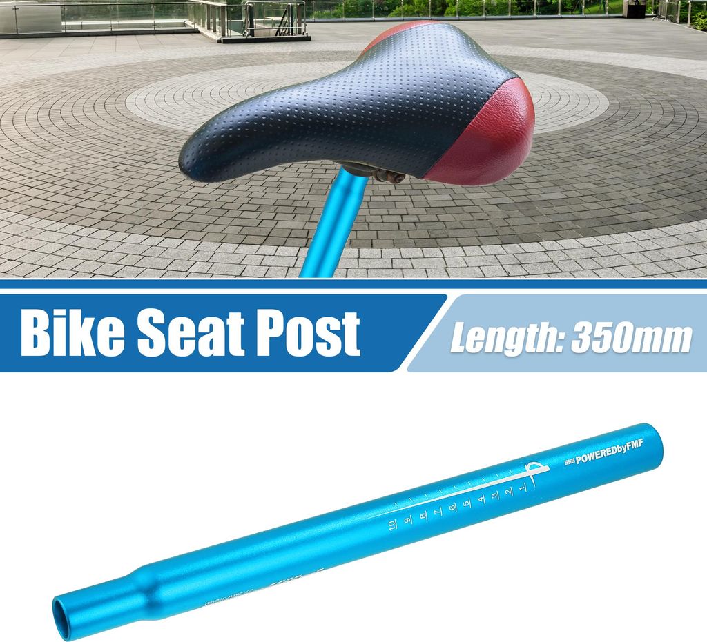 Fahrrad Sattelstš¹tze 27,2x350mm Sattelstš¹tze fš¹r Mountainbike MTB Rennrad Blau