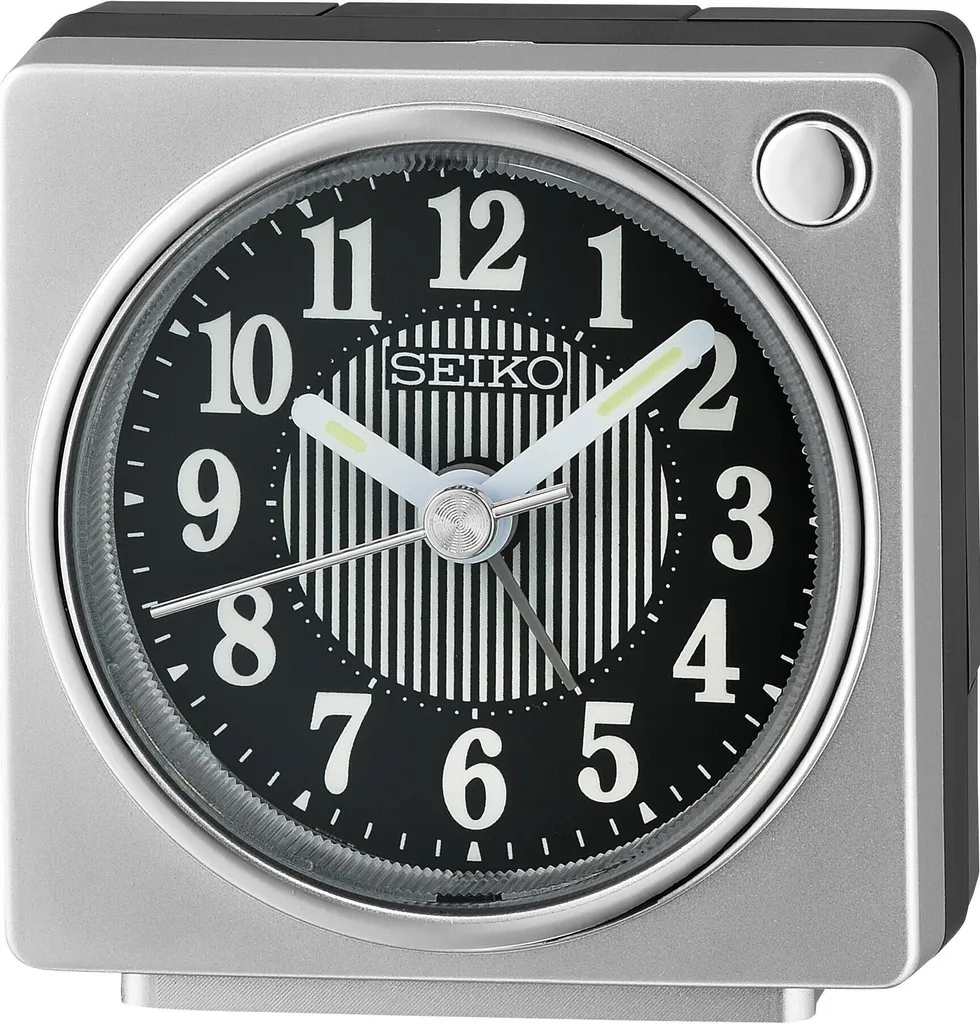 Réveil Seiko QHE197S silencieux pour dormir sans bruit de tic-tac