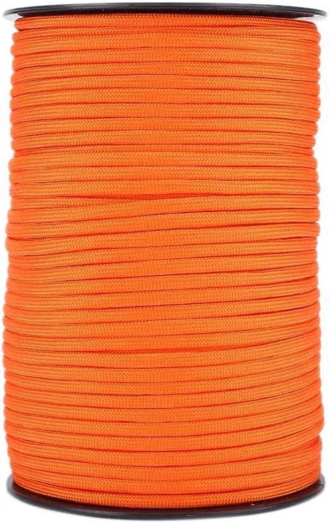 Paracorde orange réfléchissante 100m : évitez les chutes et les pertes