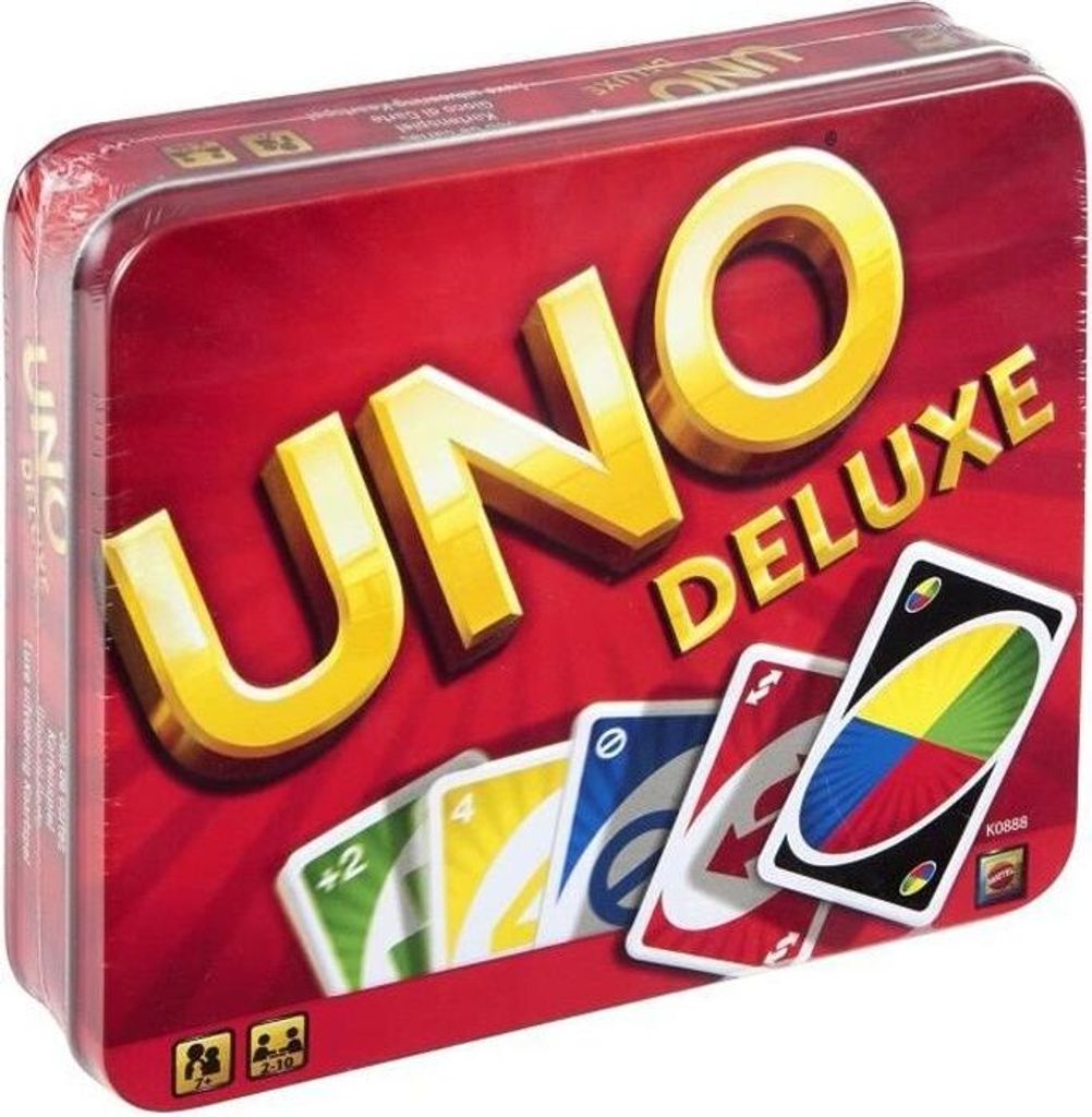 Uno Deluxe, Jeu de Cartes Famille, 7 ans et + Image du produit 