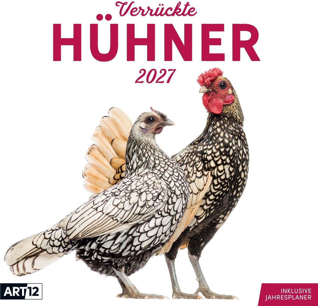 Verrückte Hühner Kalender 2027 - 30x30 - Art12