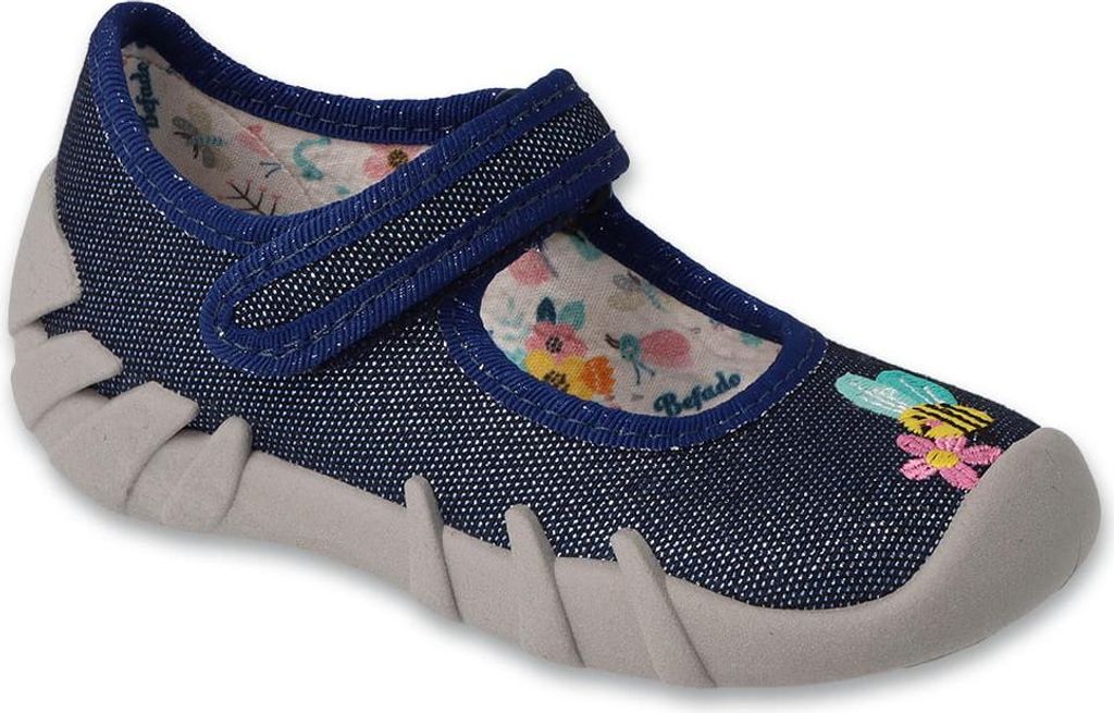 Mädchen Ballerinas Befado 109N253 flexi Blau