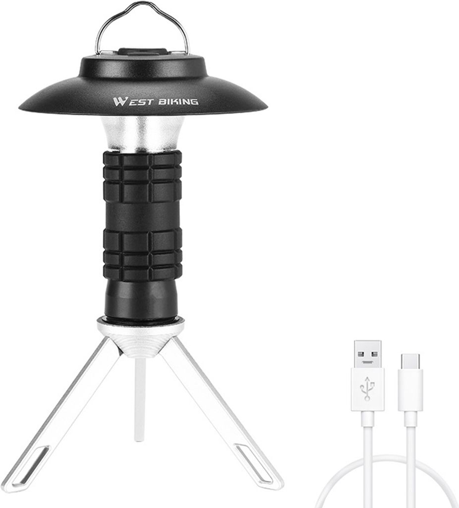 Leichte LED-Campinglampe, 3 Modi Zelt-Campinglicht, superhelle, per USB wiederaufladbare Campinglampen, wasserdichtes tragbares Campinglicht für W...