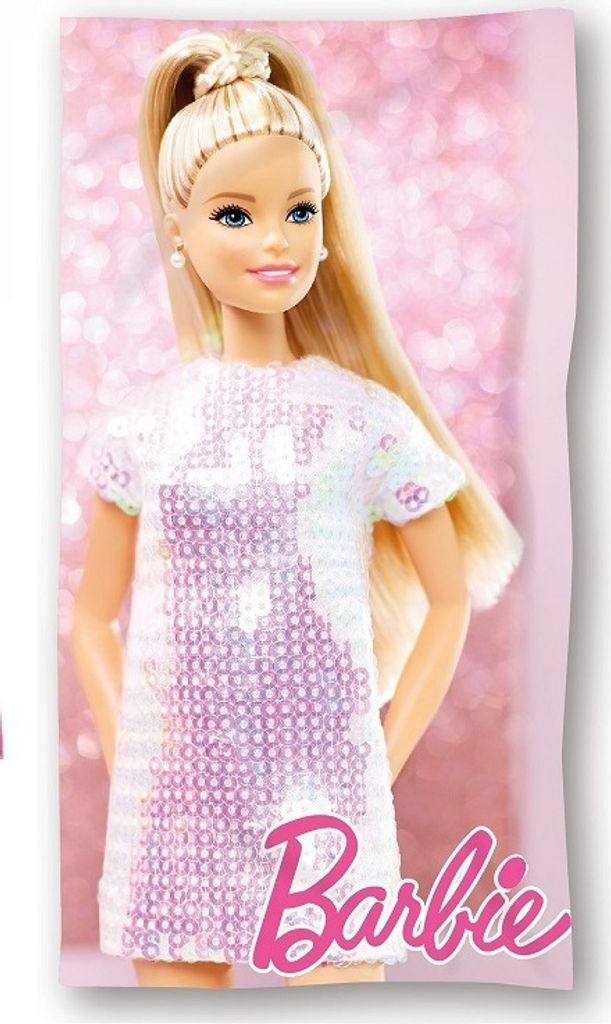 Strandtuch für Kinder aus Baumwolle 70x140 Barbie Produktbild 