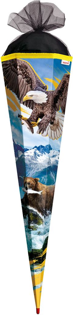 ROTH Schultüte groß Seeadler 85 cm eckig Rot(h)-Spitze Produktbild 