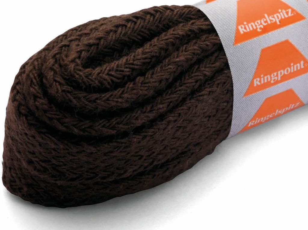 RINGELSPITZ - Flach Sport Schnürsenkel – Robust und Stylisch - 120cm, dunkelbraun